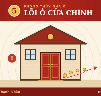 5 lỗi phong thủy ở cửa chính khiến tài lộc thất thoát