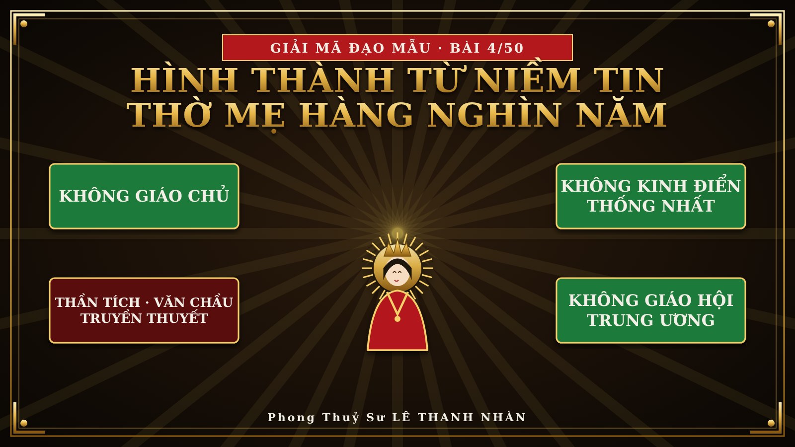 Đạo Mẫu không có giáo chủ, không kinh điển thống nhất