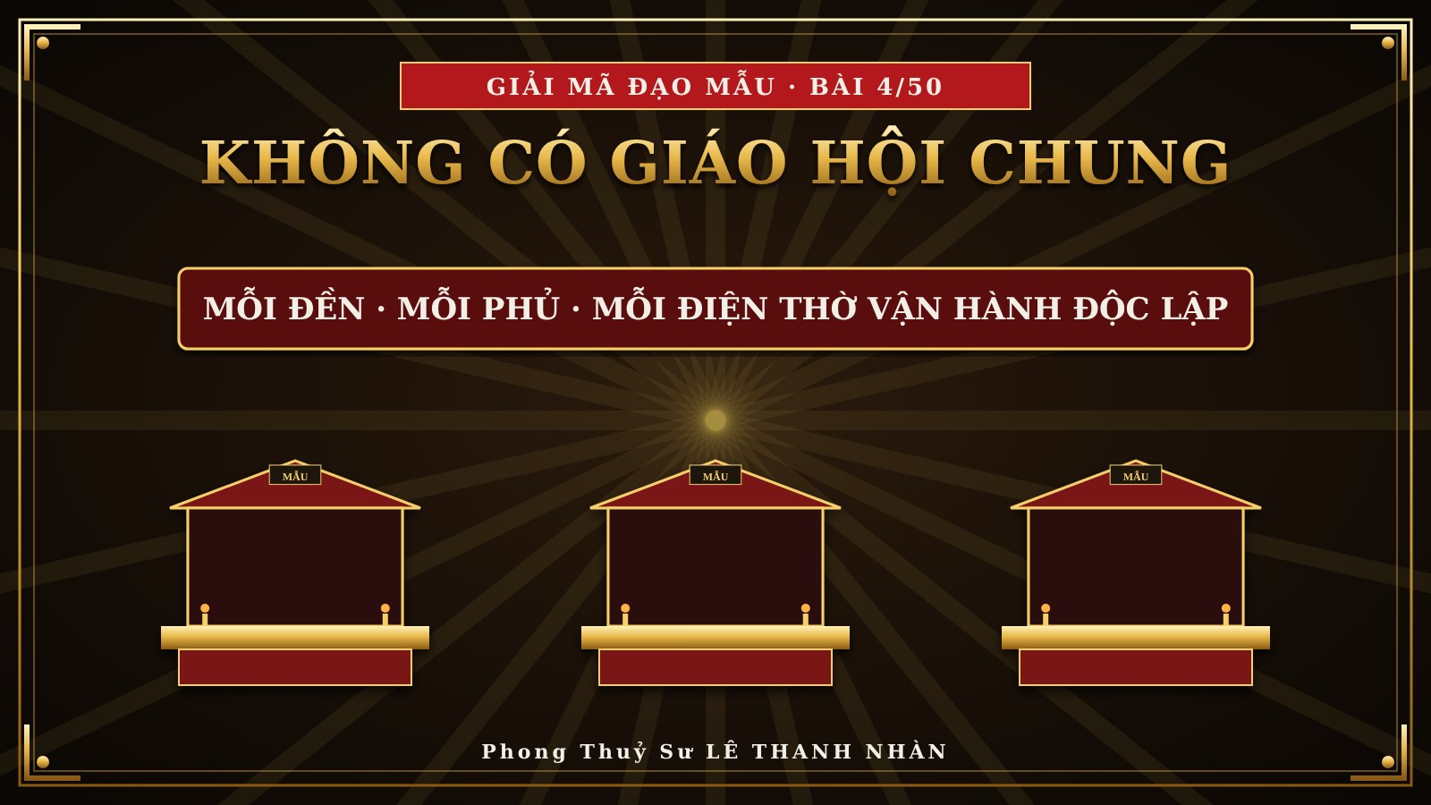 Mỗi đền, mỗi phủ vận hành độc lập