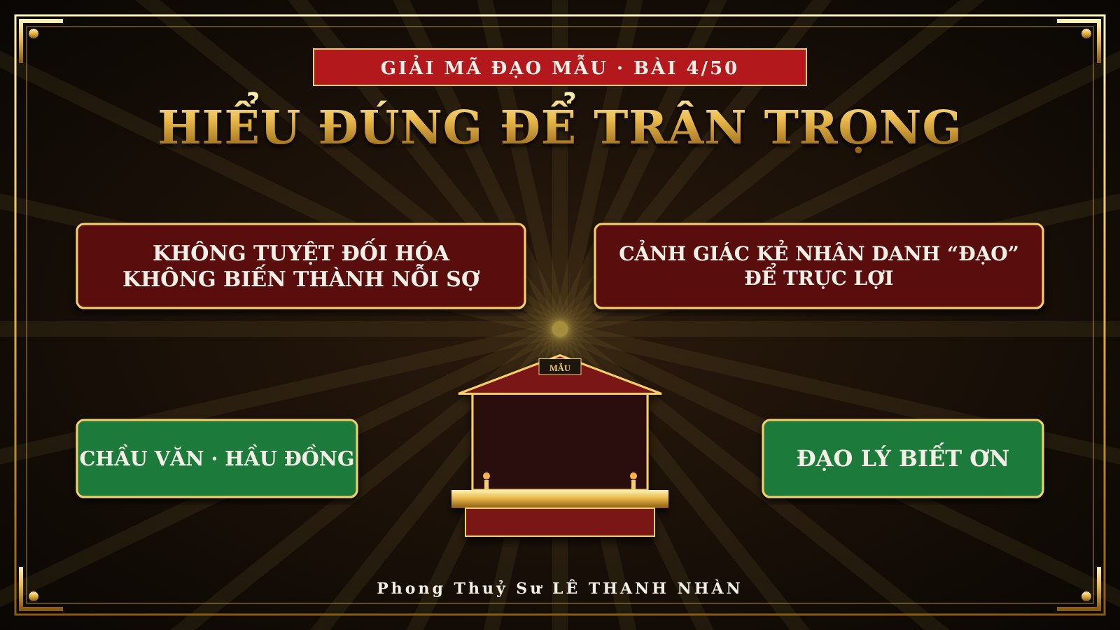 Hiểu đúng để trân trọng